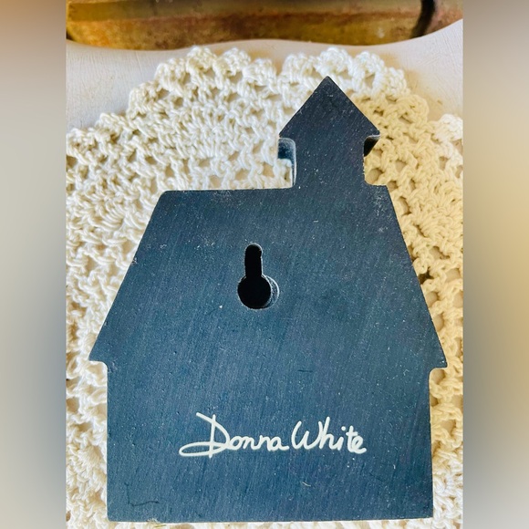 *Village House Block Primitive School Shelf Sitter - Picture 5 of 12